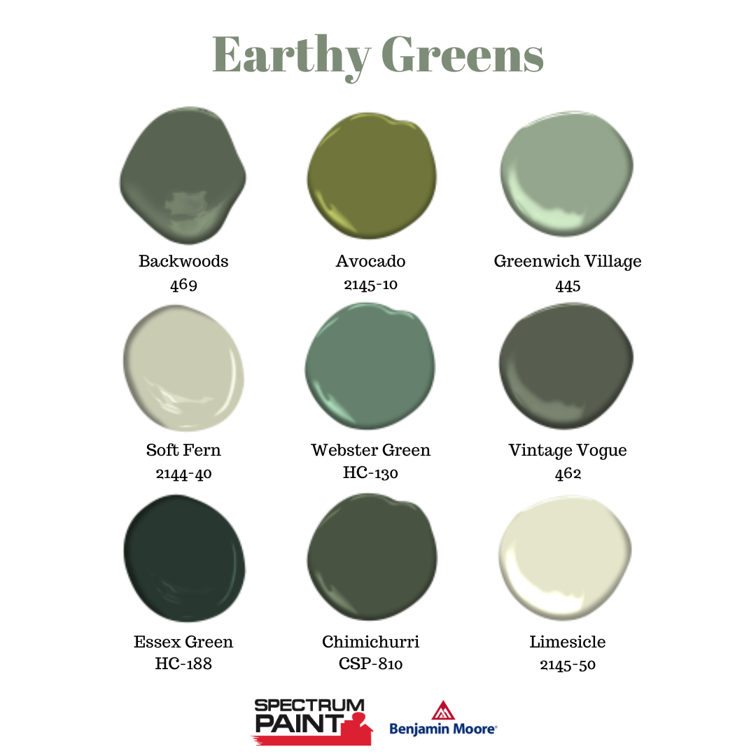Earthy Green Tones - Resource Center - Spectrum Paint - Top Quality ...