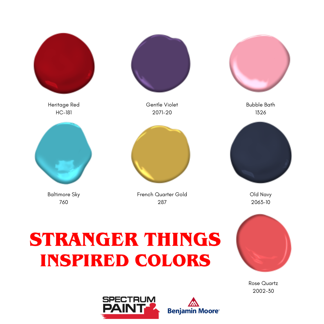stranger things paint color inspiration
