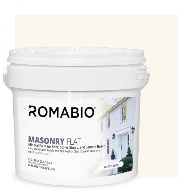 Romabio Masonry Flat Paint Can