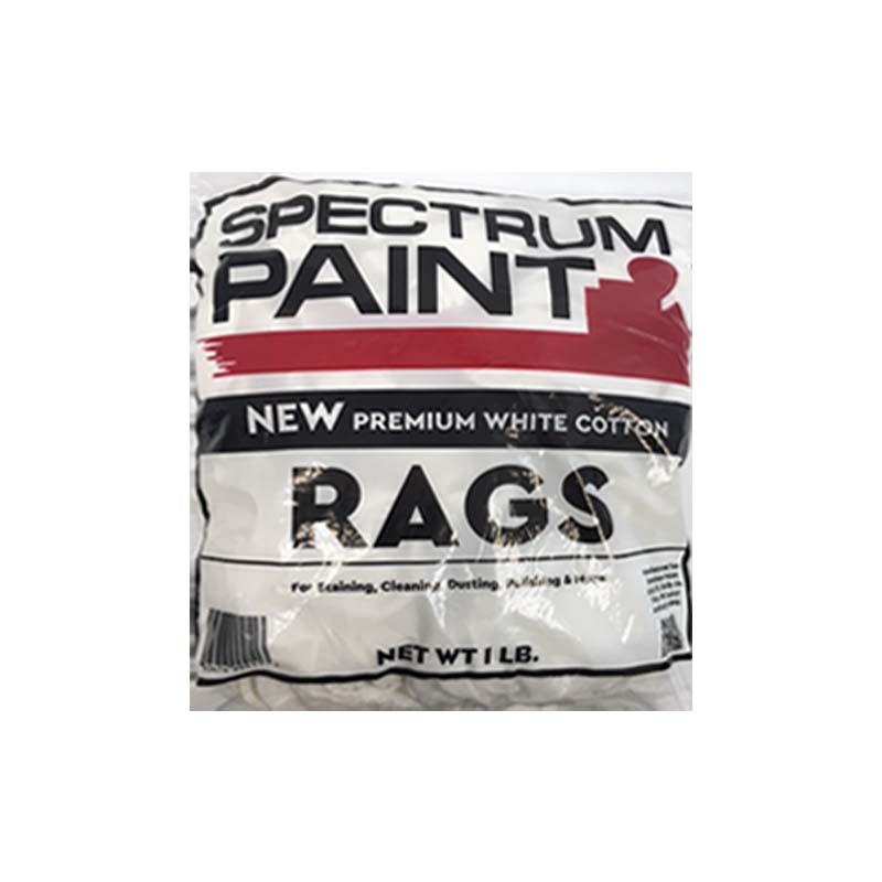 New Premium White Cotton Rags 1lb - Spectrum Paint - Top Quality